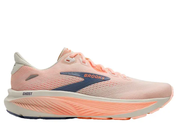 Brooks Ghost 18 W Star White/Cyber Peach/Grey