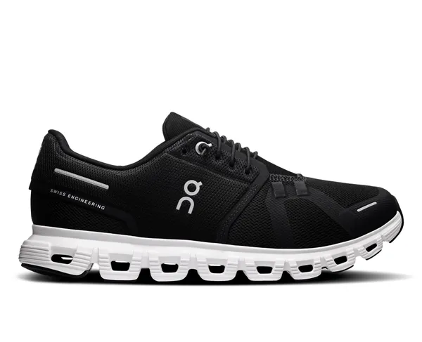 On Women's Cloud 6 Wide Black | White