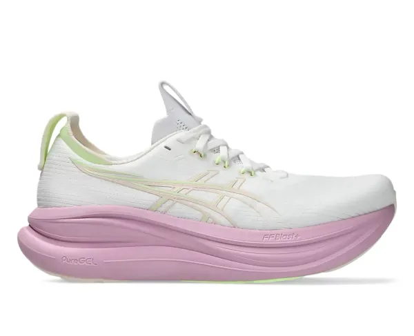 Asics Nimbus 28 W Wide White/Hazy Lilac