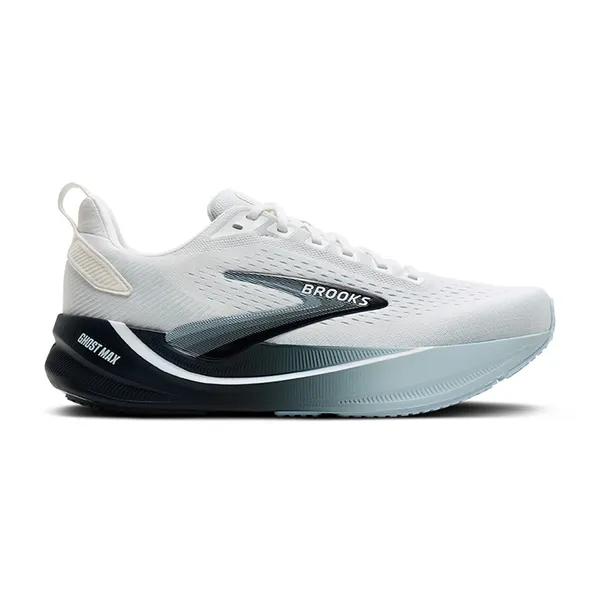 Brooks Men's Ghost Max 4 White/Navy/Blue
