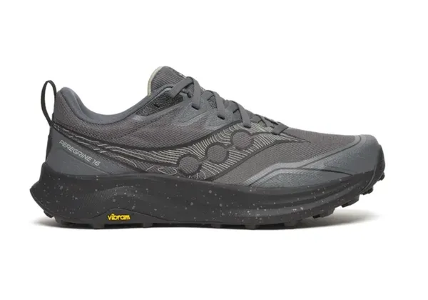 Saucony Men's Peregrine 16 Wide Carbon | Black