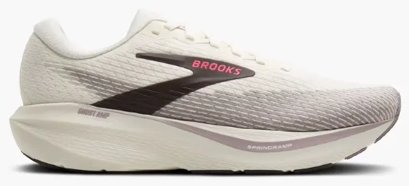 Brooks Ghost amp W Gray/Pink/White