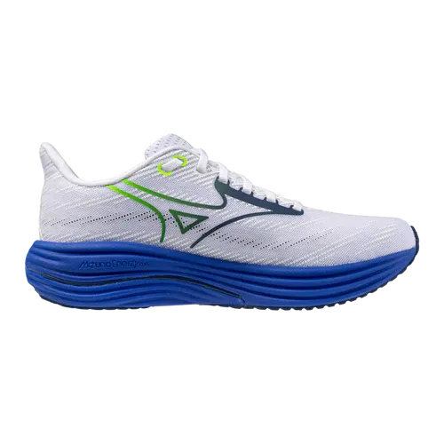 Mizuno Men's Wave Rider 29 Wide 2E WHITE-ESTATE BLUE