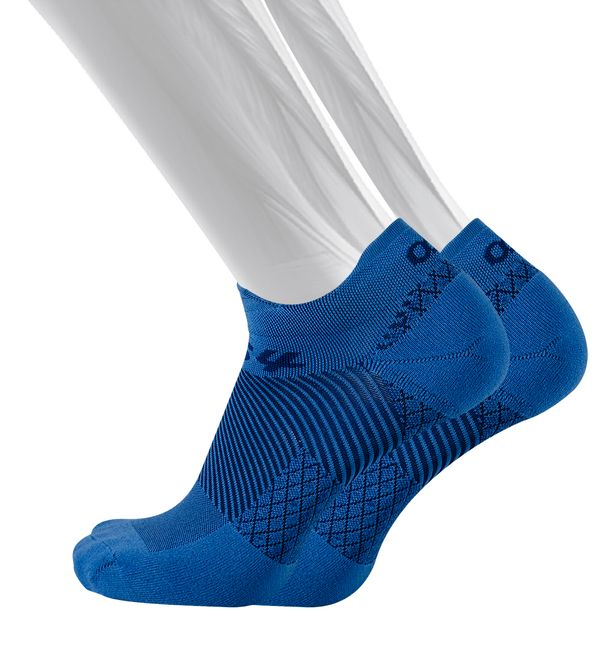Os1st FS4 Plantar Fasciitis - No Show Sock Blue Small