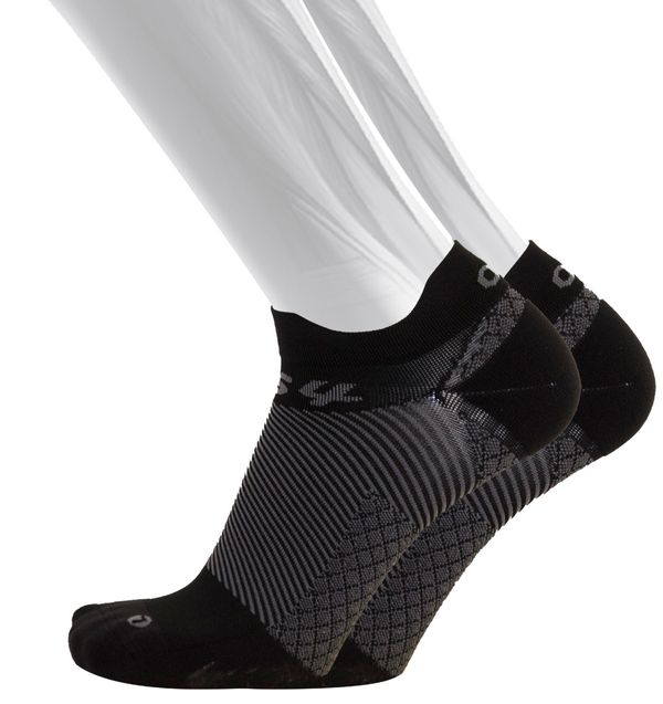 Os1st FS4 Plantar Fasciitis - No Show Sock Black XLarge