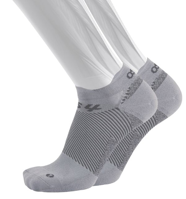 Os1st FS4 Plantar Fasciitis - No Show Sock Grey Small