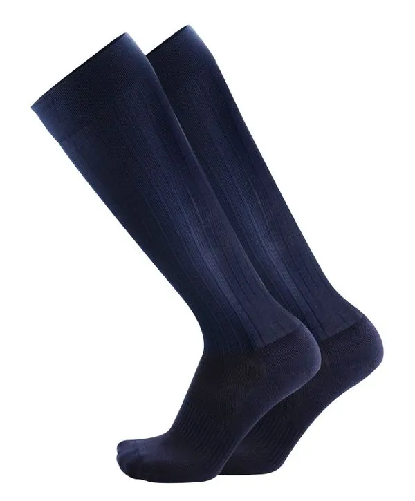 Os1st TS5 Travel Socks - Over the Calf Navy Small
