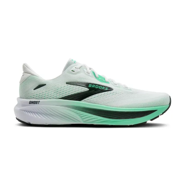 Brooks Men's Ghost 18 White/Spring Bud/Spruce