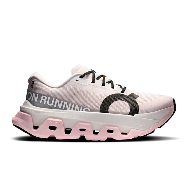 On Women's Cloudmonster 3 Hyper Ivory | Peony