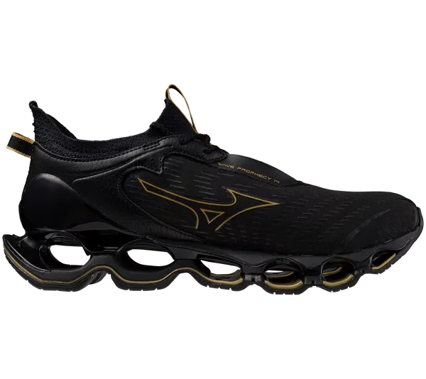 Mizuno Men's WAVE PROPHECY 14 BLACK-GOLD