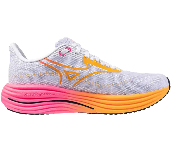 Mizuno Unisex Wave Rider 29 Hanabi WHITE-TANG ORANGE