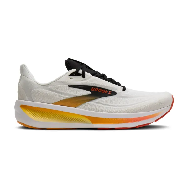 Brooks Men's Revel 9 White/Orange/Black
