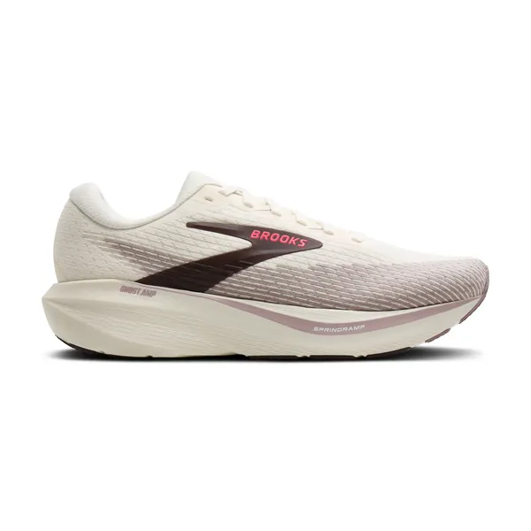 Brooks Women's Ghost Amp Arctic Wolf/Dove/Pink