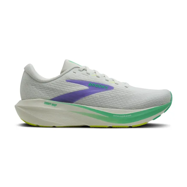 Brooks Women's Ghost Amp Grey/Grey/Paradise Green