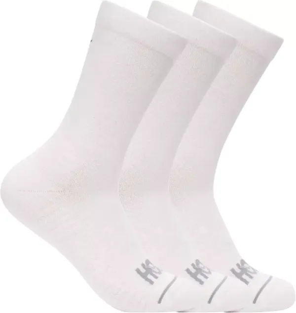 Hoka All Gender CREW RUN SOCK 3-PACK WHITE / WHITE / WHITE