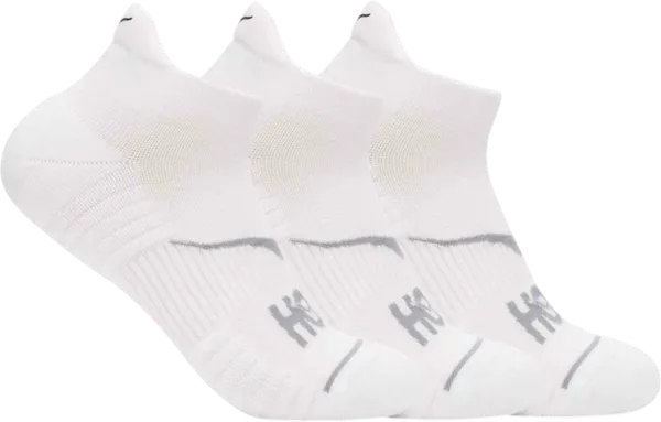 Hoka All Gender NO-SHOW RUN SOCK 3-PACK WHITE / WHITE / WHITE