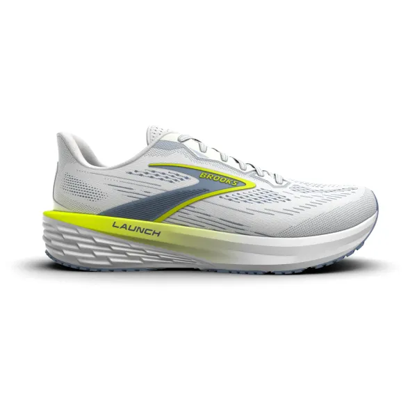 Brooks Men's Launch 12 White/Rainwashed/Nightlife
