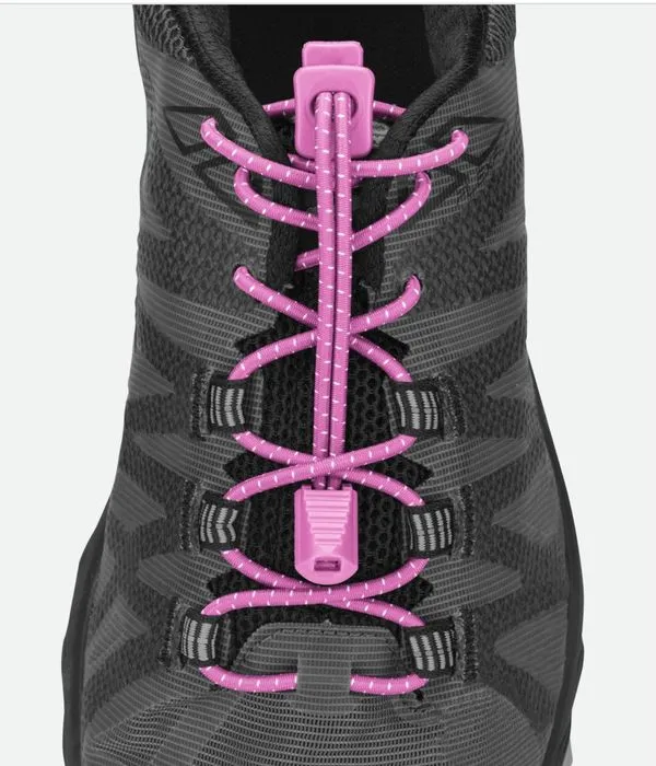Reflective Run Laces pink