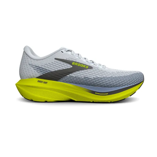 Brooks Men's Ghost Amp White/Blue/Nightlife