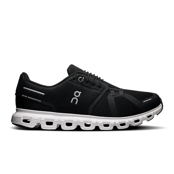 On Men's Cloud 6 Wide Black | White