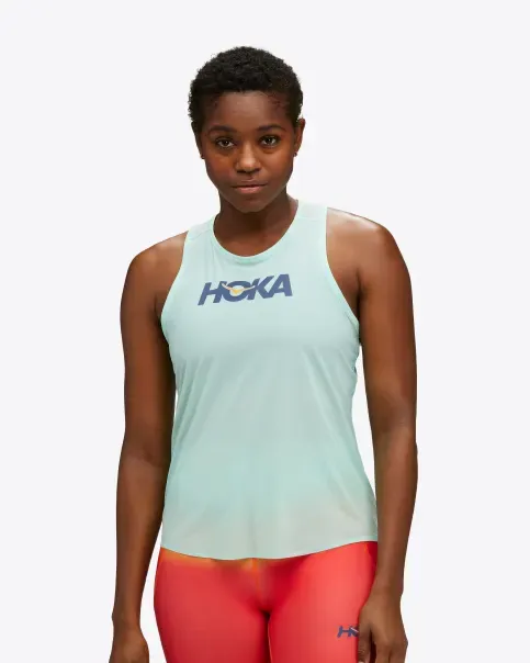 Hoka Tank Top W Cloudless/Marathon
