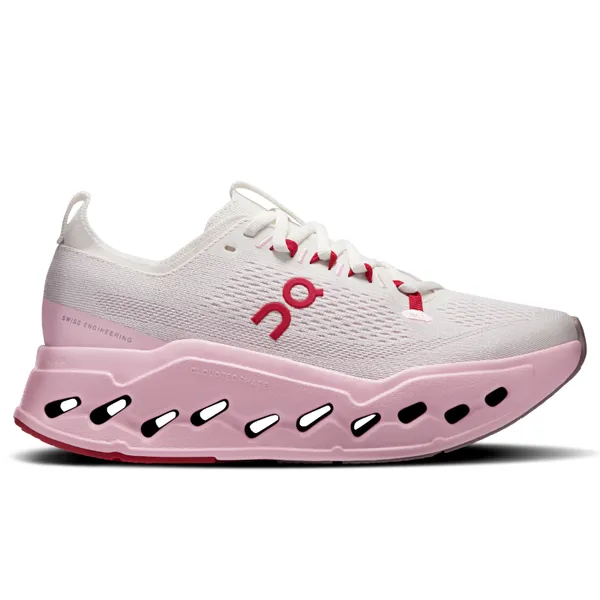 On Women's Cloudsurfer Max Ivory | Peony