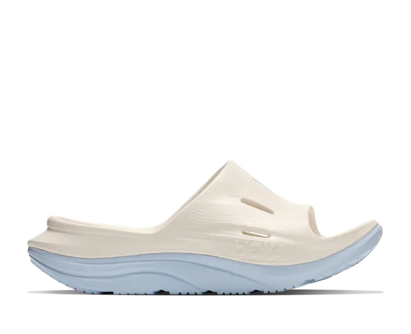 Hoka All Gender ORA RECOVERY SLIDE 3 ALABASTER / AMBIENT BLUE