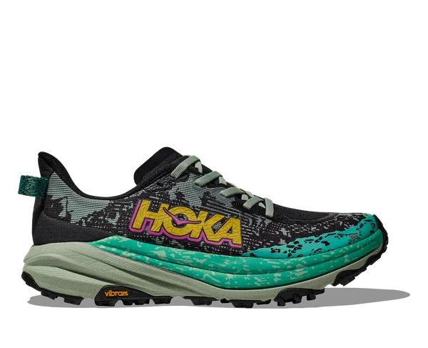Hoka W SPEEDGOAT 6 BLACK / ALOE VERA