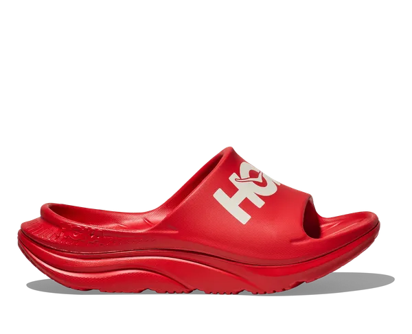 Hoka All Gender ORA ATHLETIC SLIDE VERMILLION / WHITE