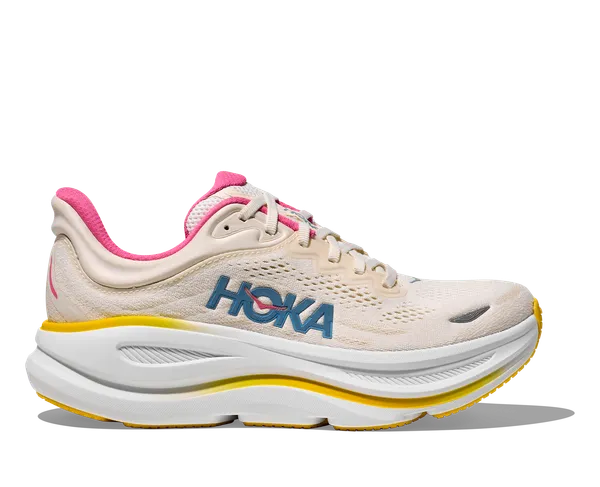 Hoka Women's BONDI 9 WIDE ALABASTER / BIRCH