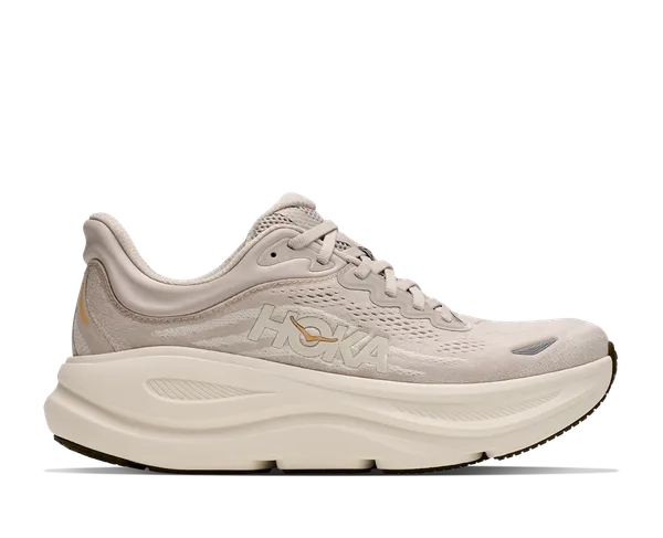 Hoka Women's BONDI 9 WIDE RIVER ROCK GREY / ALABASTER