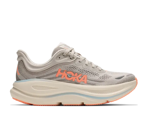 Hoka Women's BONDI 9 WIDE RIVER ROCK GREY / MINERAL ORE