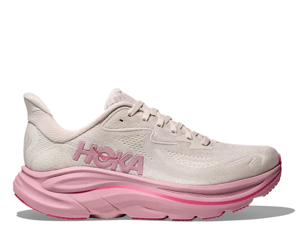 Hoka Women's CLIFTON 10 WIDE ROSE CREAM / DRIED ROSE