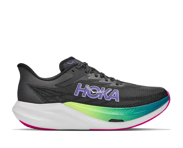 Hoka All Gender ROCKET X 3 BLACK / NEON NEBULA