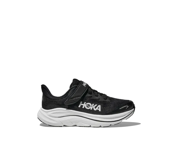Hoka Kid's CLIFTON 10 LITTLE KIDS BLACK / WHITE