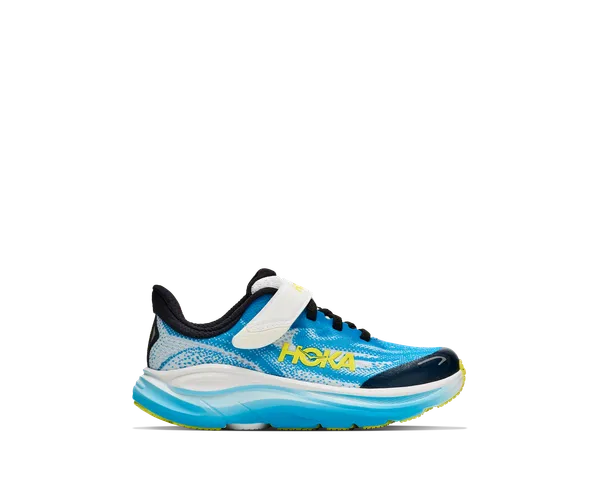 Hoka Little Kids Clifton 10 FROST / BLACK