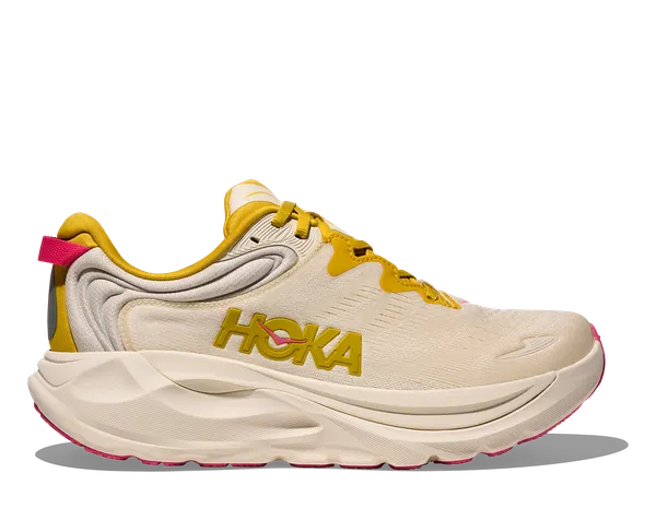 Hoka Women's GAVIOTA 6 WIDE BIRCH / YELLOW GOLD