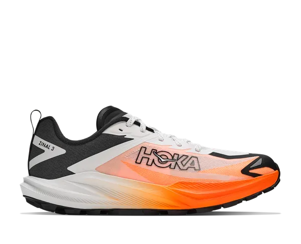Hoka Men's ZINAL 3 FROST / NEON TANGERINE