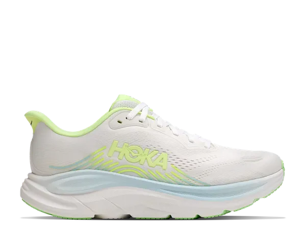 Hoka Women's CLIFTON 11 WIDE FROST / NEON YUZU