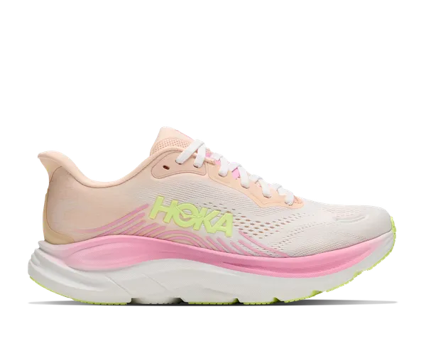 Hoka Women's CLIFTON 11 WIDE TANGERINE GLOW / WHITE